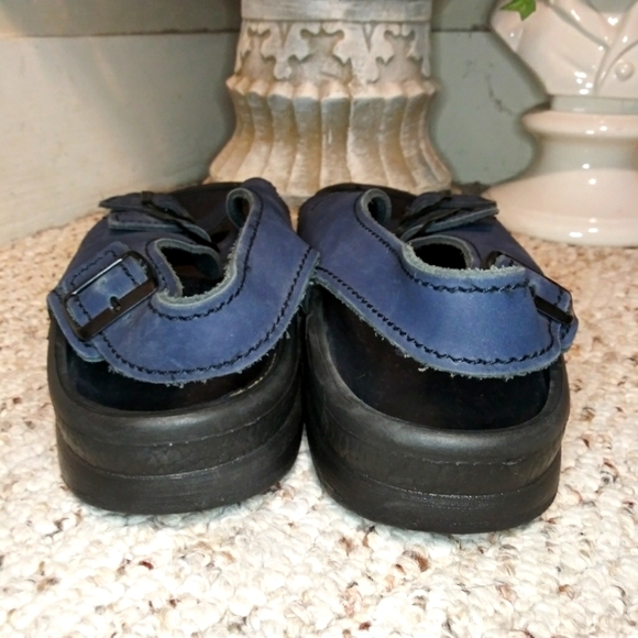 Birkenstock Tatami Nebraska Navy Nubuck, Slingback Sandal-Men's Size 15 Narrow - Picture 5 of 9